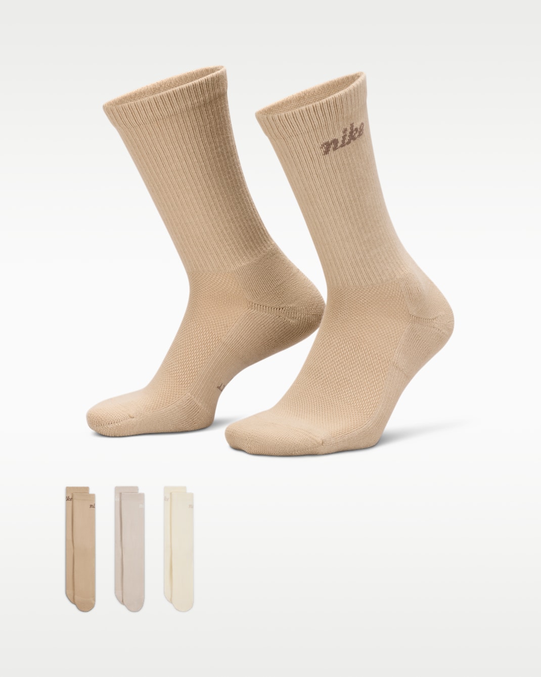 Nike Everyday Elevated Crew Socks (3 Pairs) - Multi-Colour