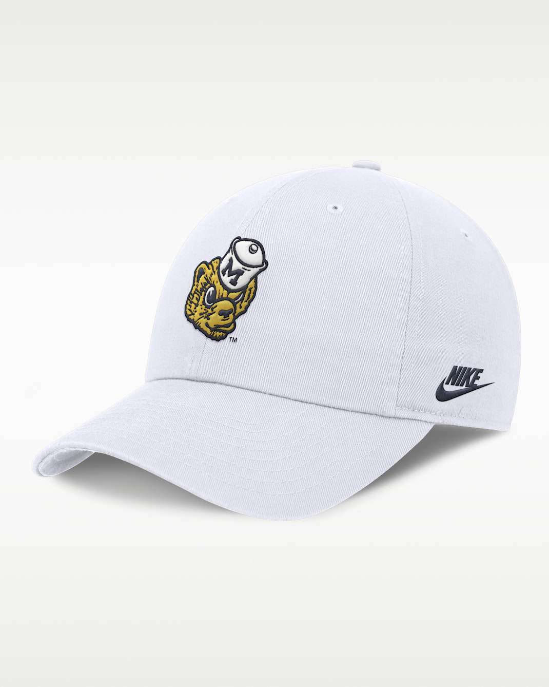 Michigan Club Men's Nike Dri-FIT College Adjustable Hat - White