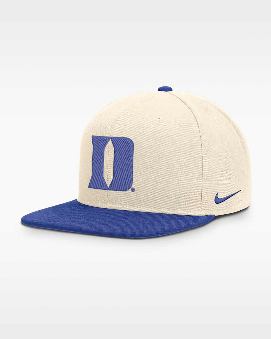 Duke Campus Prep Men's Nike Dri-FIT College Adjustable Hat - Natural/Royal