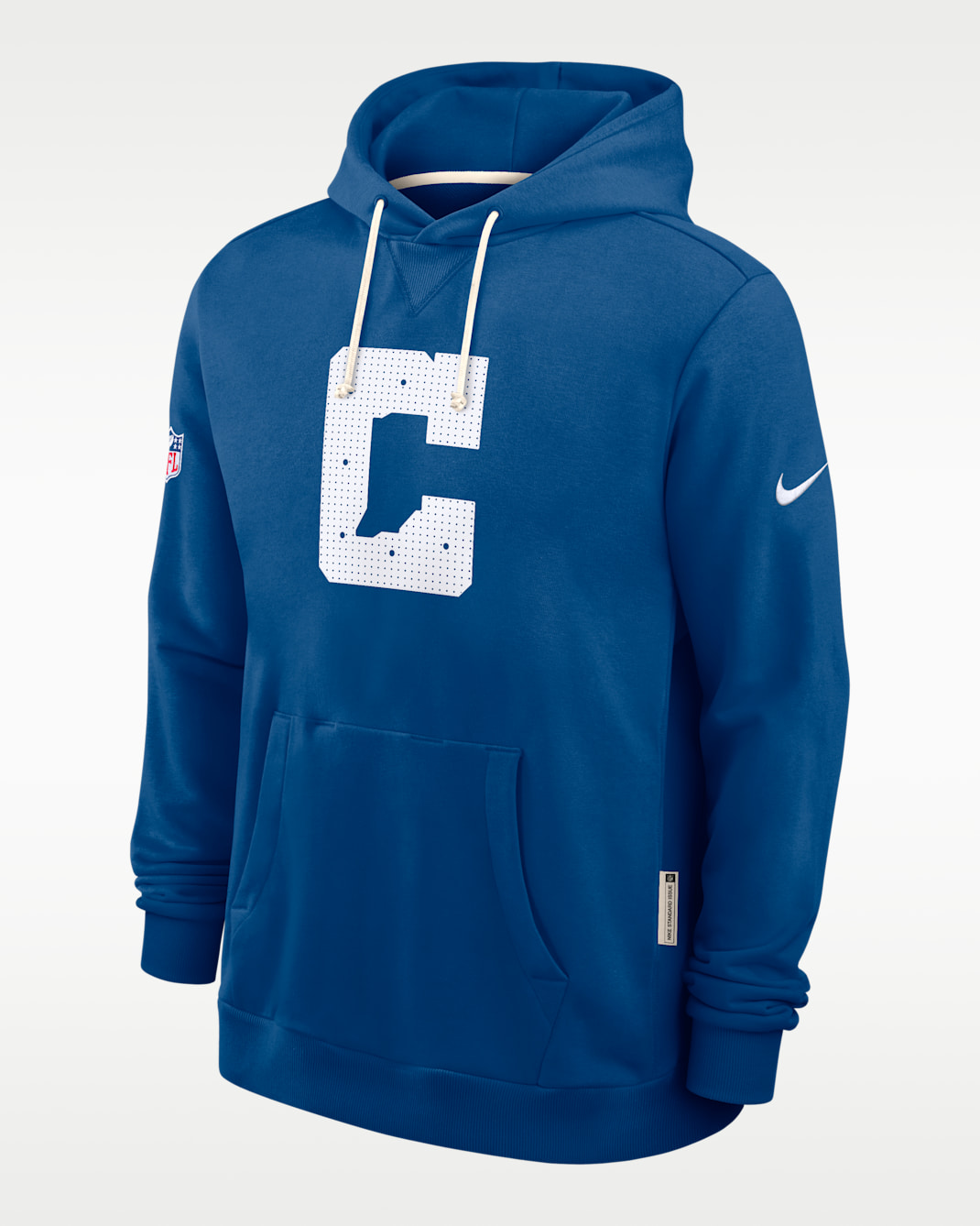Sudadera con gorro sin cierre Nike Dri-FIT de la NFL para hombre Indianapolis Colts Initial Home Sideline - Royal
