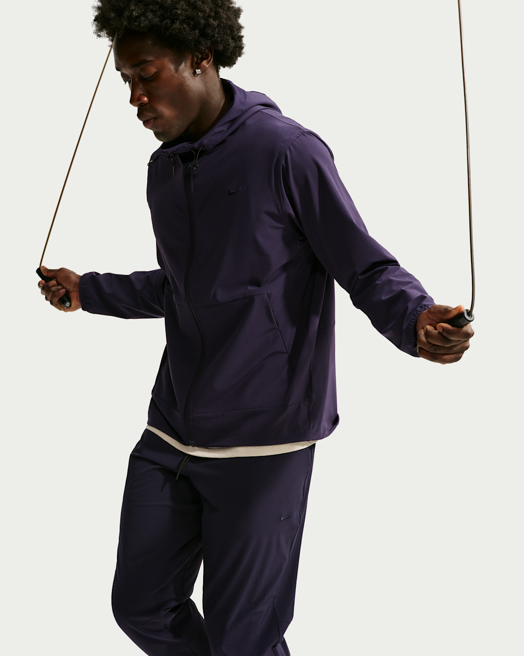 Nike Unlimited Men's Repel Hooded Versatile Jacket - Purple Dynasty/Black/Purple Dynasty