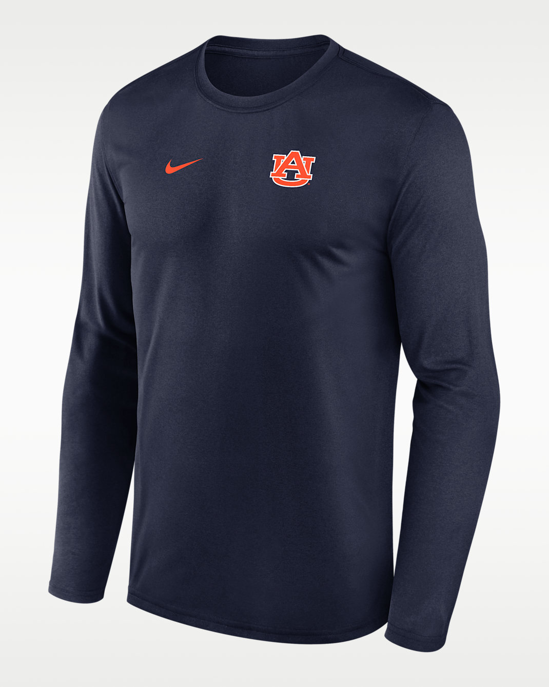 Auburn Sideline Legend Small Logo Men's Nike Dri-FIT College Long-Sleeve T-Shirt - College Navy