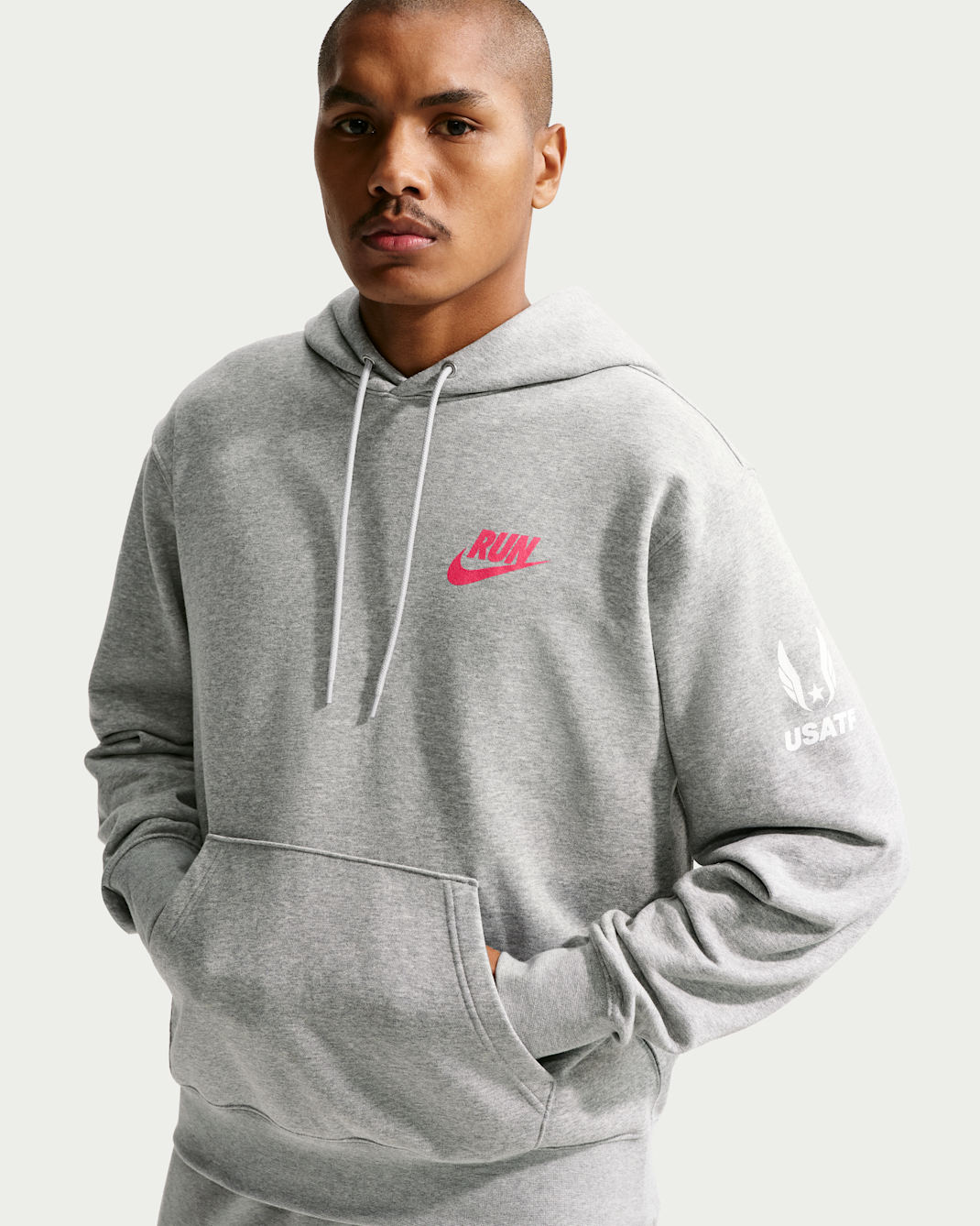 Nike 2025 NXN Men's Running Hoodie - Dark Grey Heather