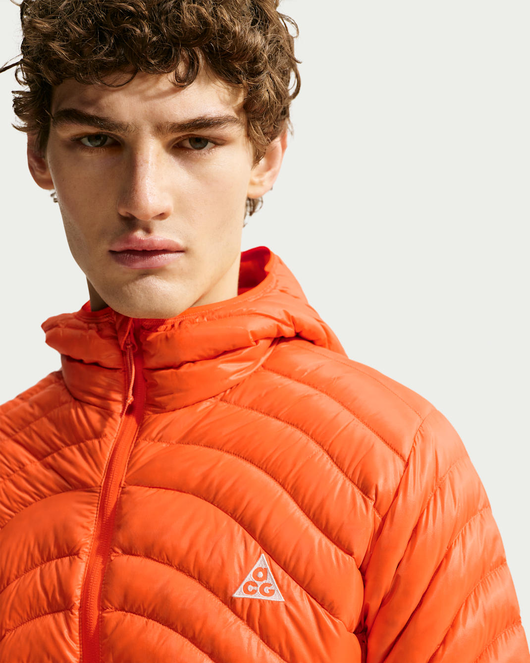 ACG Lava Flow Ultralight Men's Therma-FIT ADV Down Jacket - Safety Orange/Safety Orange/Safety Orange/Summit White