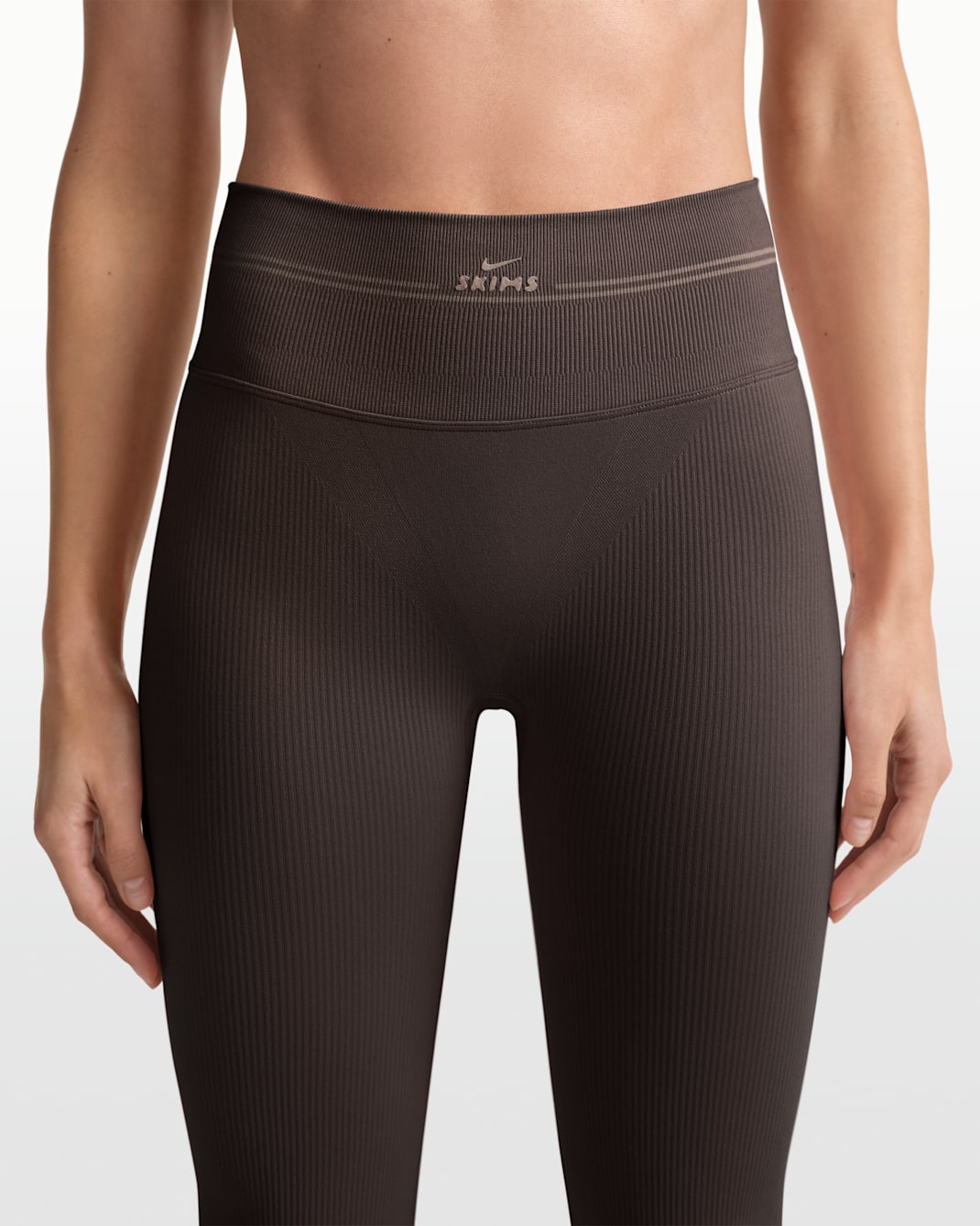 NikeSKIMS Ribbed Seamless Women's 86.5cm (approx.) Straight Leggings - NSKM PHOENIX/NSKM TRUFFLE