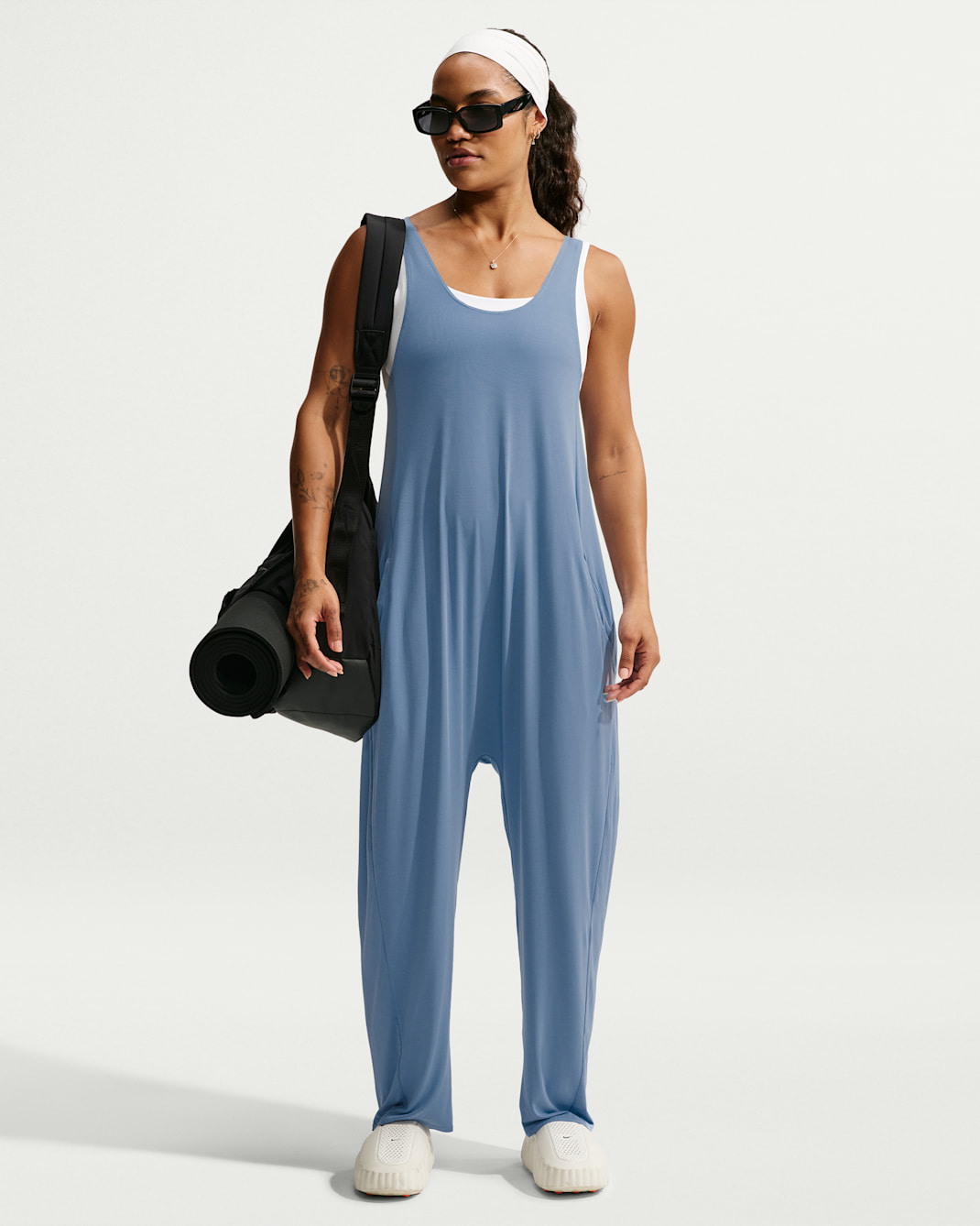 Nike Zenvy Women's Jumpsuit - Work Blue/White