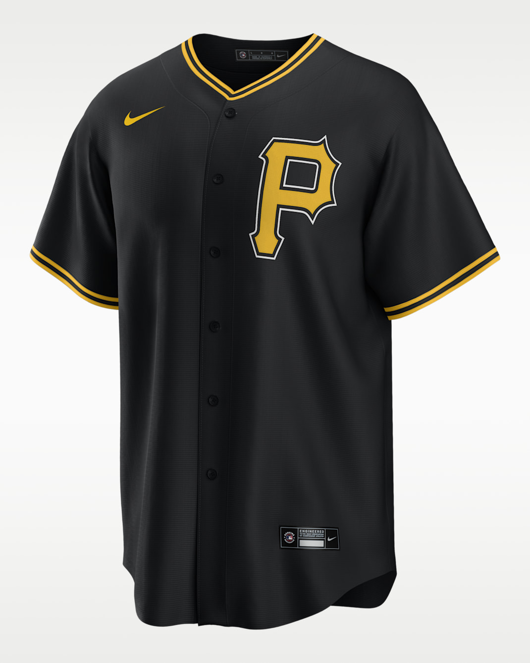 Jersey de béisbol tipo réplica para hombre MLB Pittsburgh Pirates - Negro