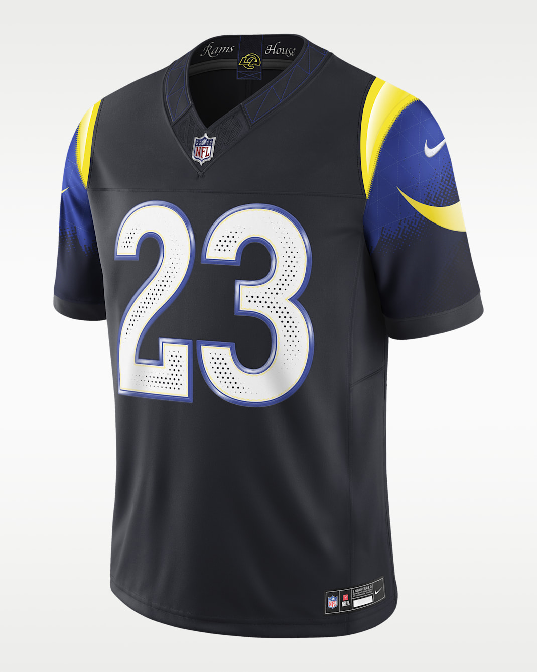 Jersey Nike Dri-FIT de la NFL Limited para hombre Kyren Williams Los Angeles Rams Rivalries Collection - Azul