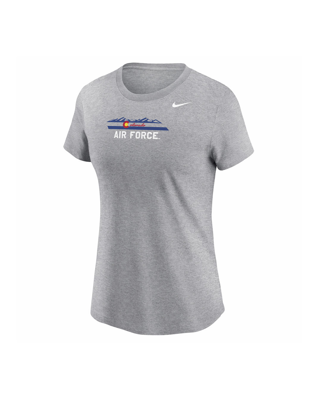Playera universitaria Nike para mujer Air Force - Gris