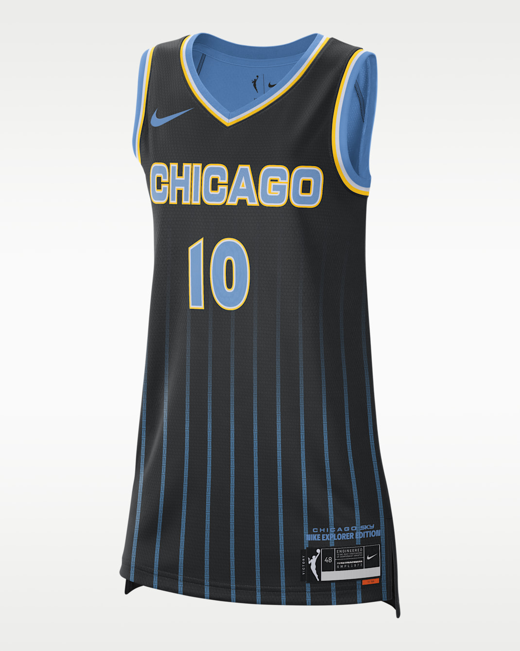 Jersey Nike Dri-FIT de la WNBA Victory Chicago Sky Explorer Edition - Negro