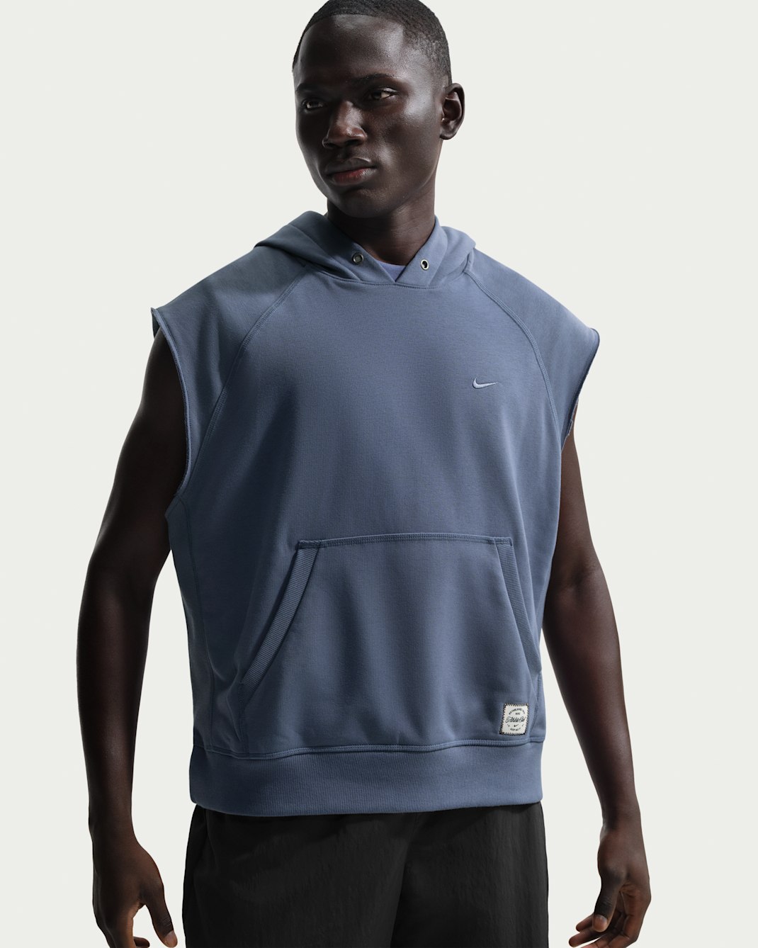 Ärmlös träningshuvtröja Nike N.A.C. Dri-FIT Fleece för män - Diffused Blue/Diffused Blue