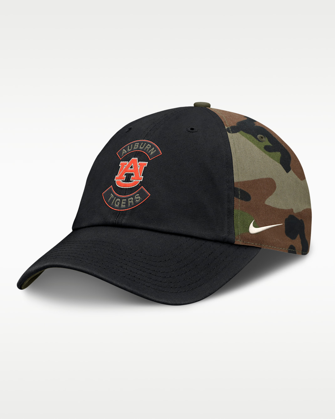 Auburn 2025 Military Appreciation Club Men's Nike College Adjustable Hat - Camo Green