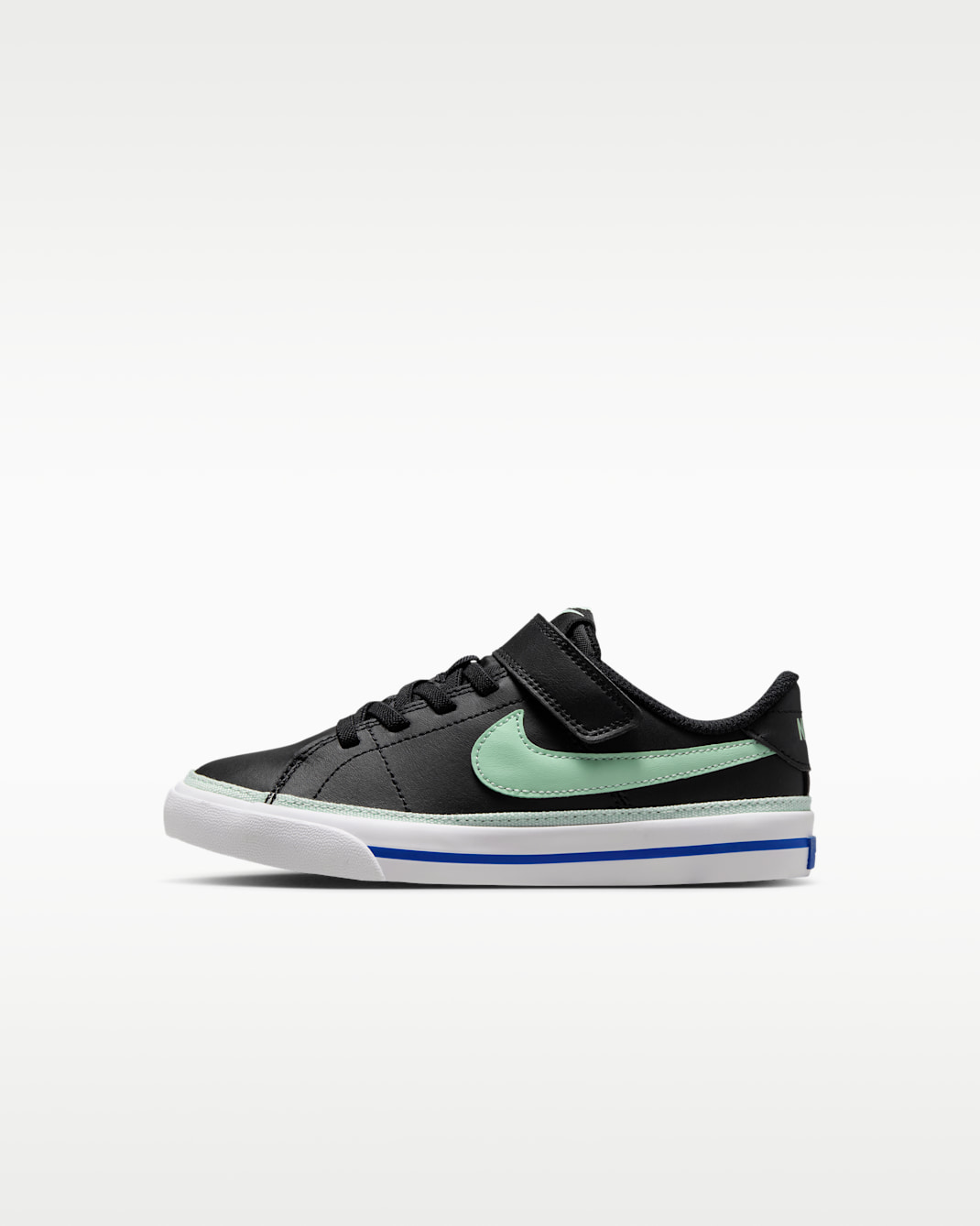 Nike Court Legacy Little Kids' Shoes - Black/White/Game Royal/Arctic Green