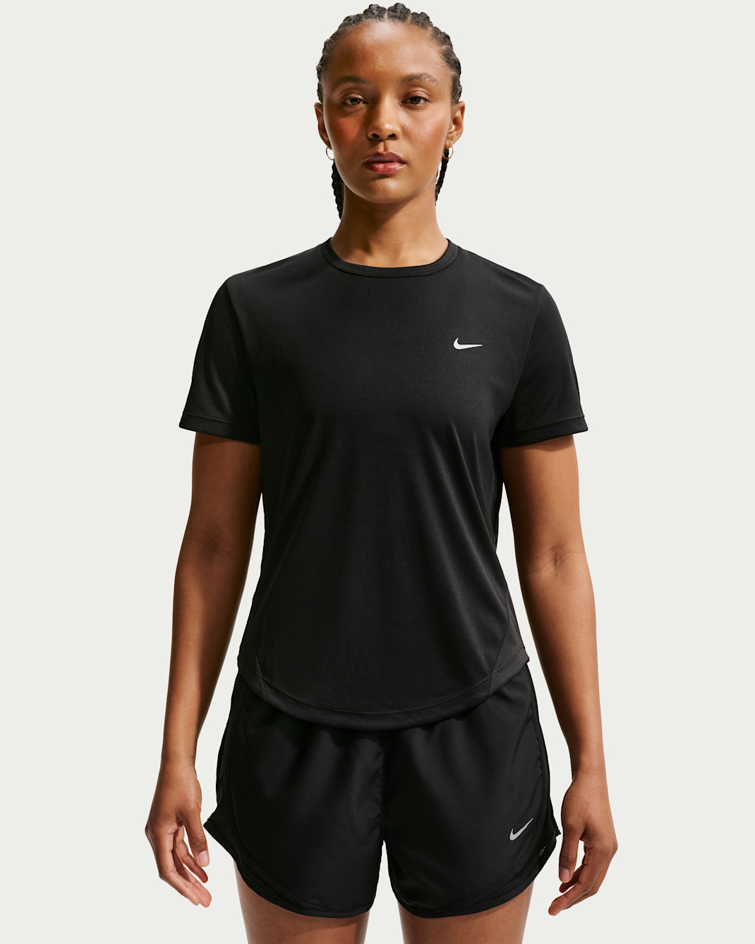 Haut de running à manches courtes Dri-FIT Nike Tempo pour femme - Noir