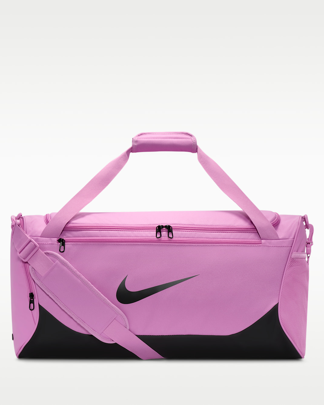 Träningsväska Nike Brasilia (Medium, 60 l) - Light Magenta/Svart/Vit