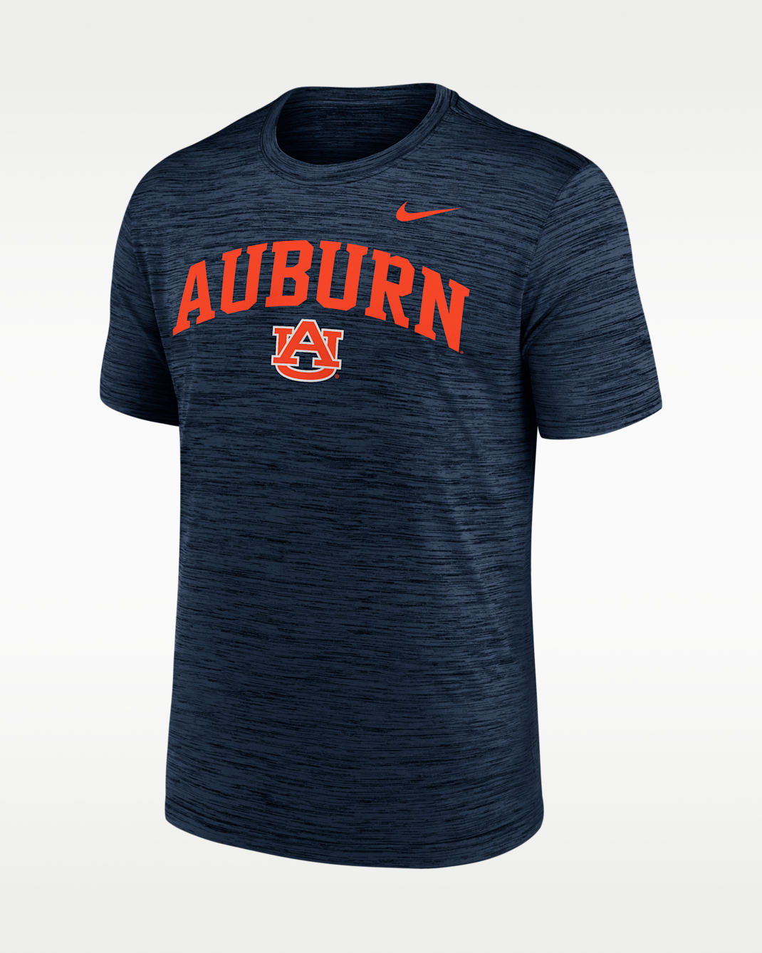 Playera universitaria Nike Dri-FIT para hombre Auburn Primetime Arch Logo Velocity - Azul marino
