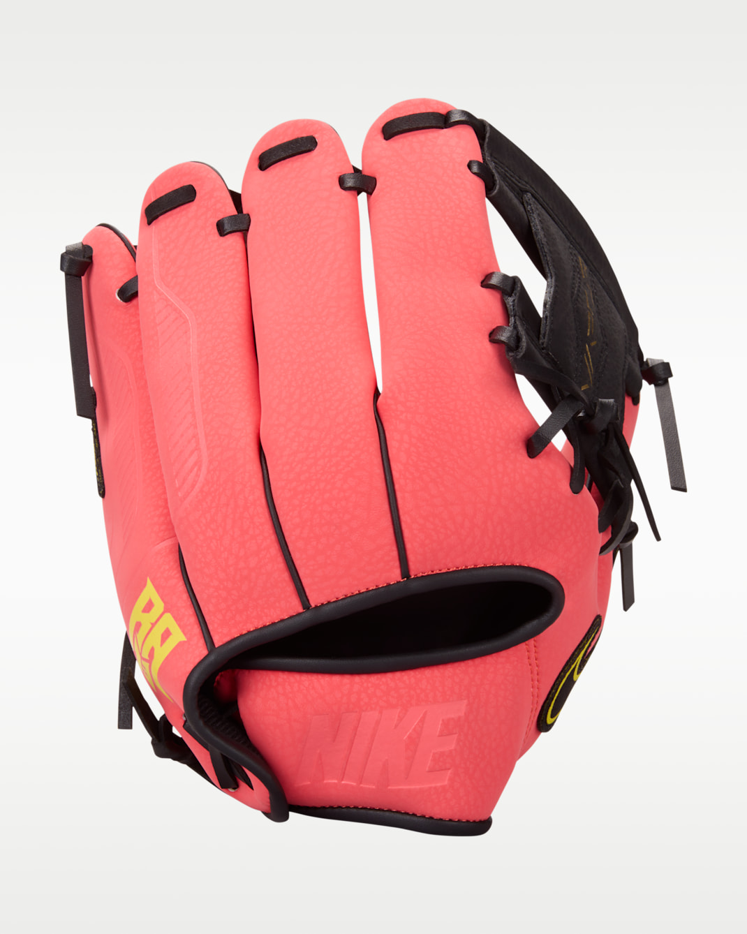 Nike Vapor "Ronald Acuña Jr." Big Kids' Right-Handed Fielding Mitt - Bright Crimson/Black