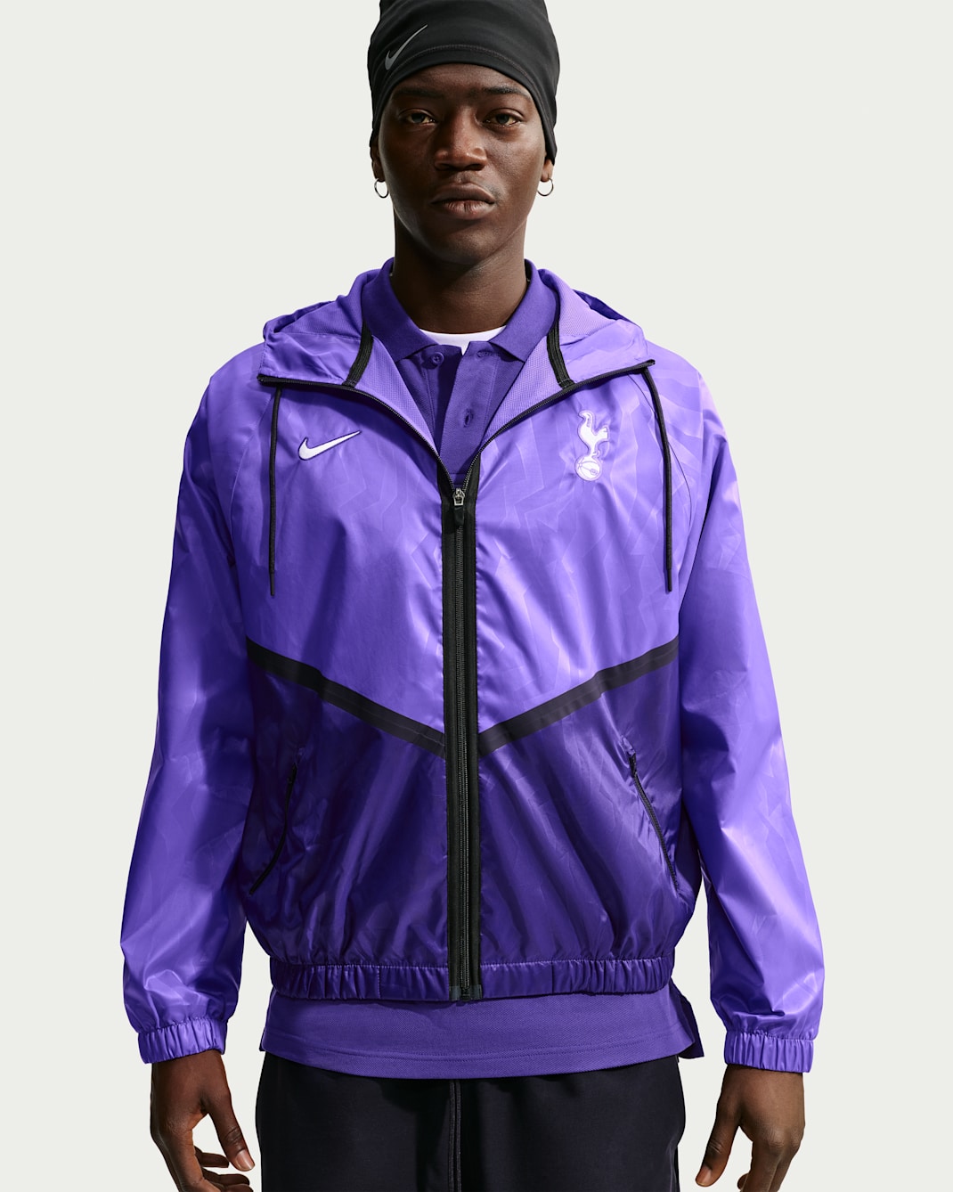 Tottenham Hotspur Nike Dri-FIT Anthem fotballjakke til herre (reservedrakt) - Psychic Purple/New Orchid/Svart/Hvit