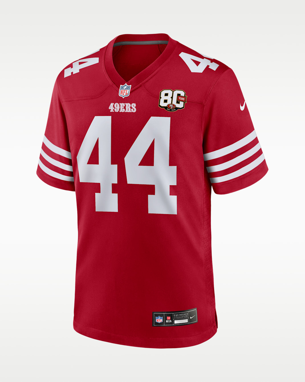 Kyle Juszczyk San Francisco 49ers 80th Anniversary Men's Nike NFL Game Jersey - Scarlet