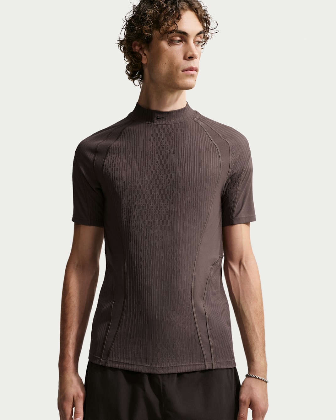 Nike Tech Men's Dri-FIT ADV Short-Sleeve Top - Baroque Brown/Black