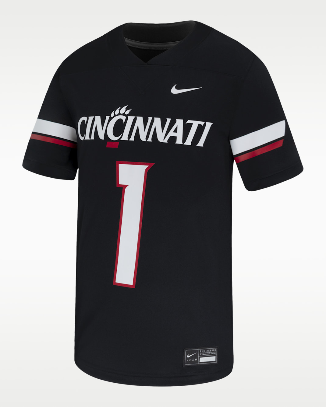Jersey de fútbol americano universitario Nike Replica para hombre Cincinnati - Negro