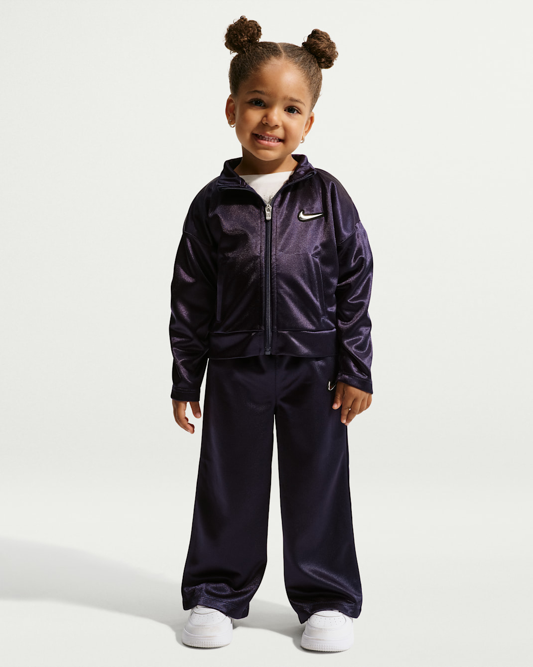 Nike Toddler Swoosh Sparkle 2-Piece Track Set - Purple Dynasty