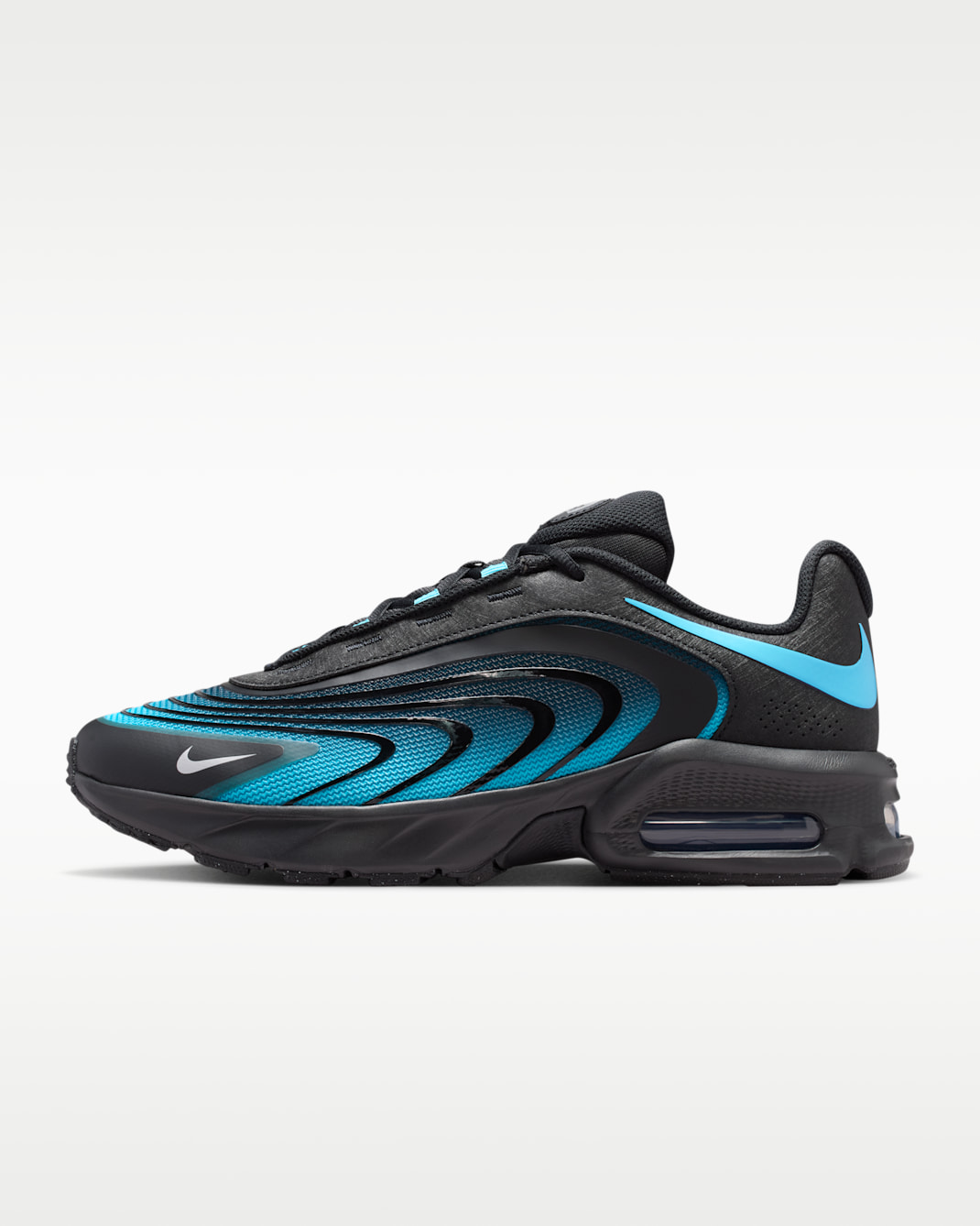Tenis para hombre Nike Air Max Fire - Negro/Plata metalizado/Azul gamma