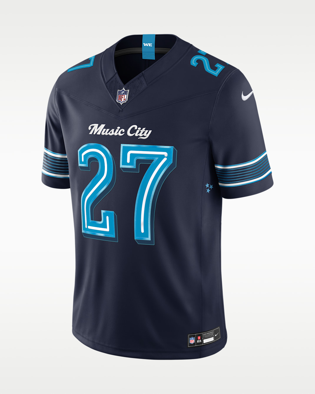 Eddie George Tennessee Titans Rivalries Collection Men's Nike Dri-FIT NFL Limited Jersey - College Navy