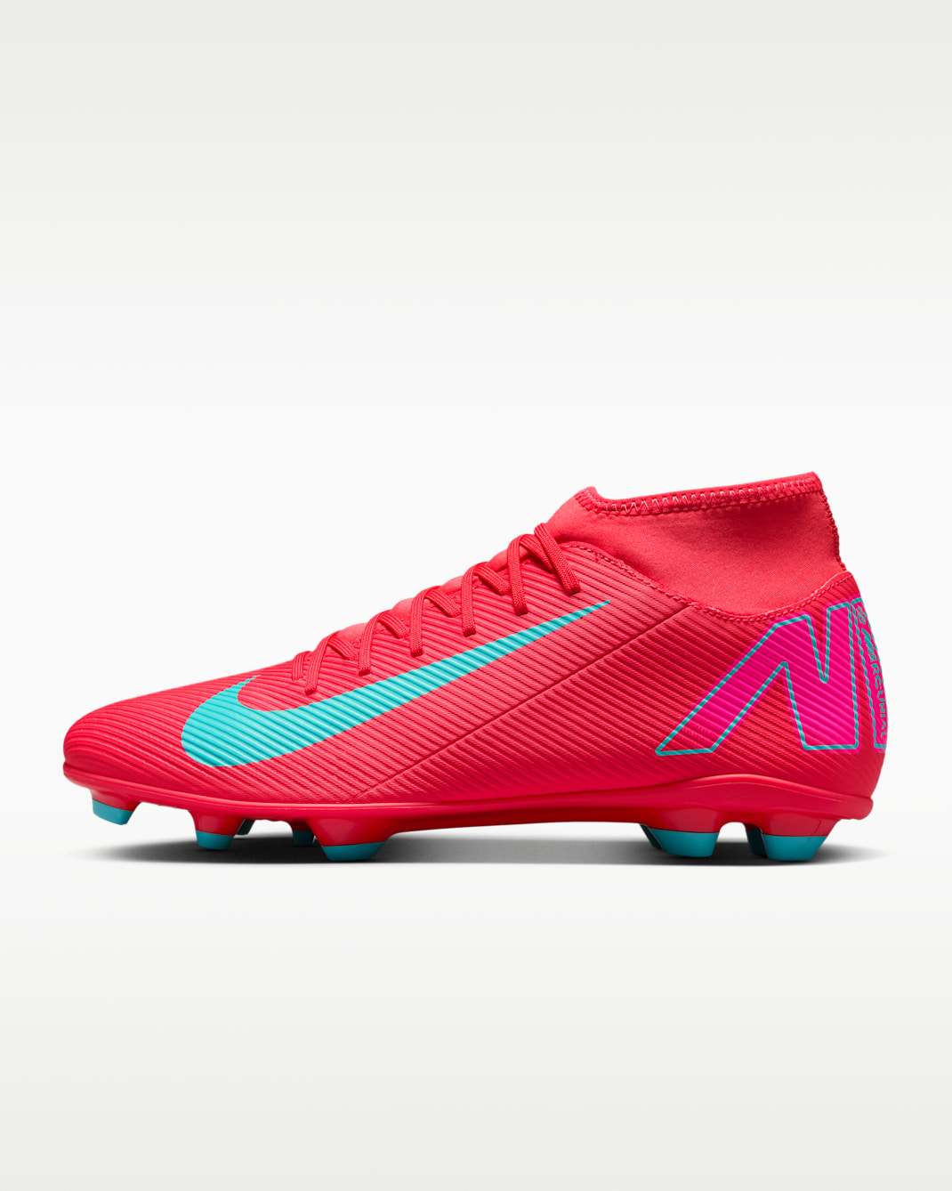 ナイキ マーキュリアル スーパーフライ 10 クラブ マルチグラウンド ハイカット サッカースパイク - エンバーグロー/オーロラグリーン