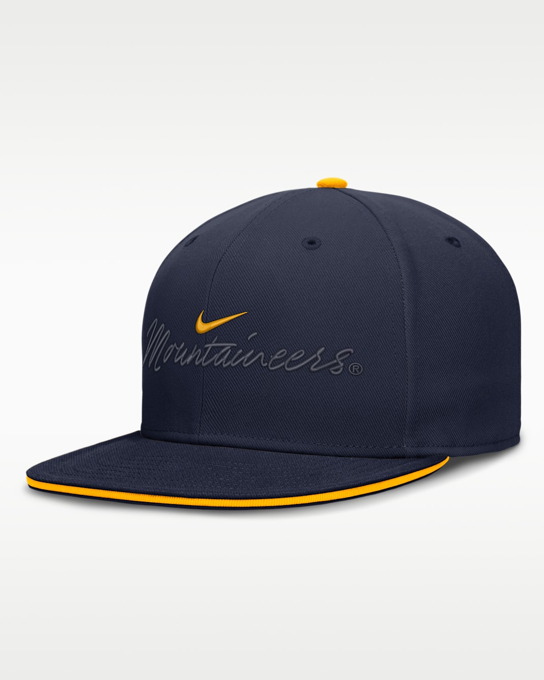 West Virginia Pro Men's Nike Dri-FIT College Fitted Hat - Navy