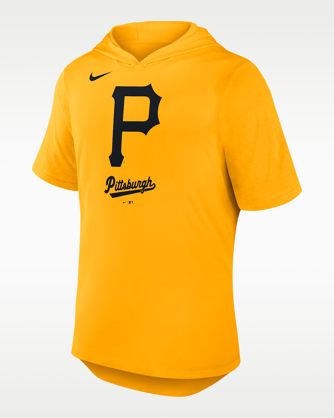 Pittsburgh Pirates Logo Men's Nike Dri-FIT MLB Hooded T-Shirt - Gold