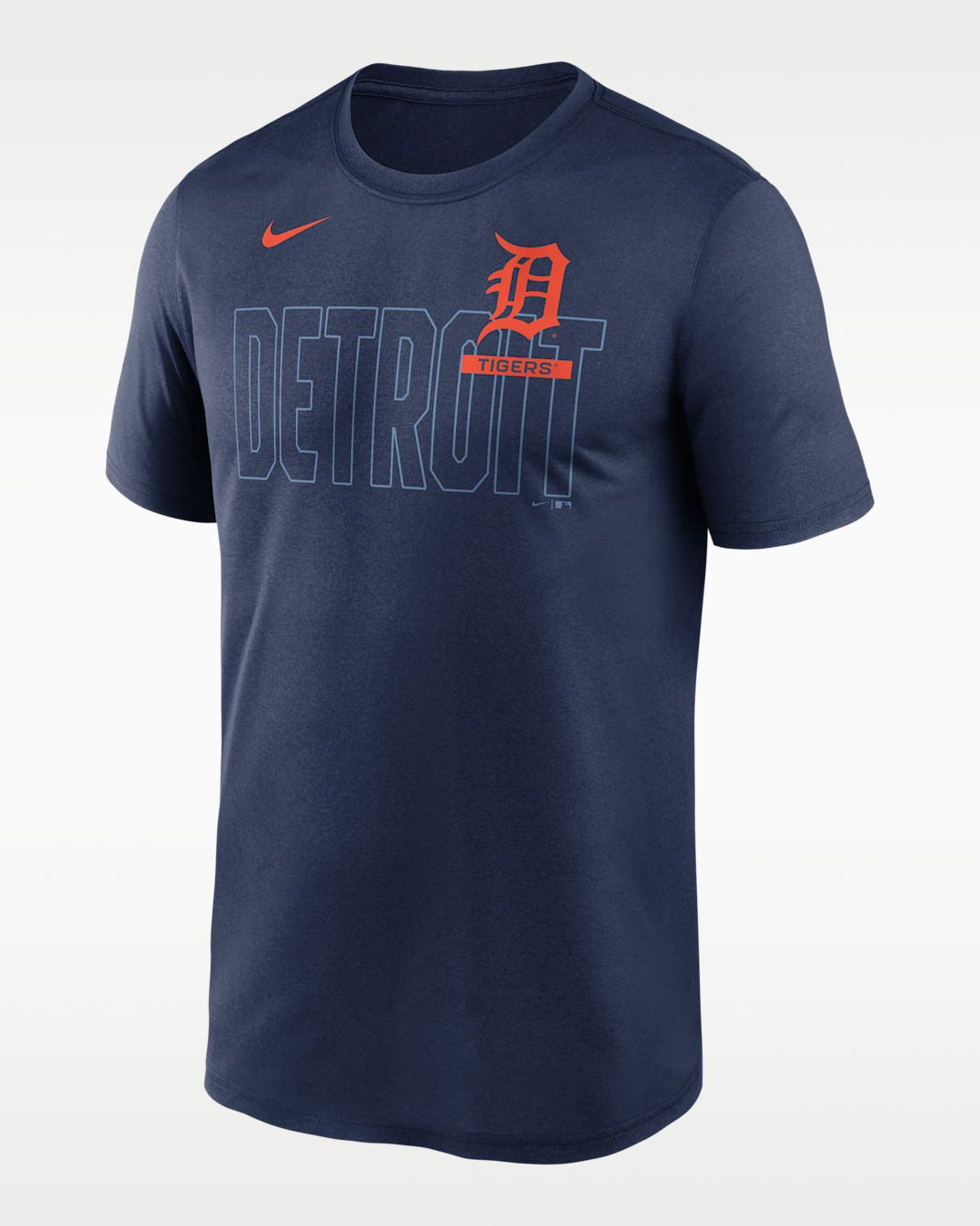 Detroit Tigers Knockout Team Legend Men's Nike Dri-FIT MLB T-Shirt - Navy