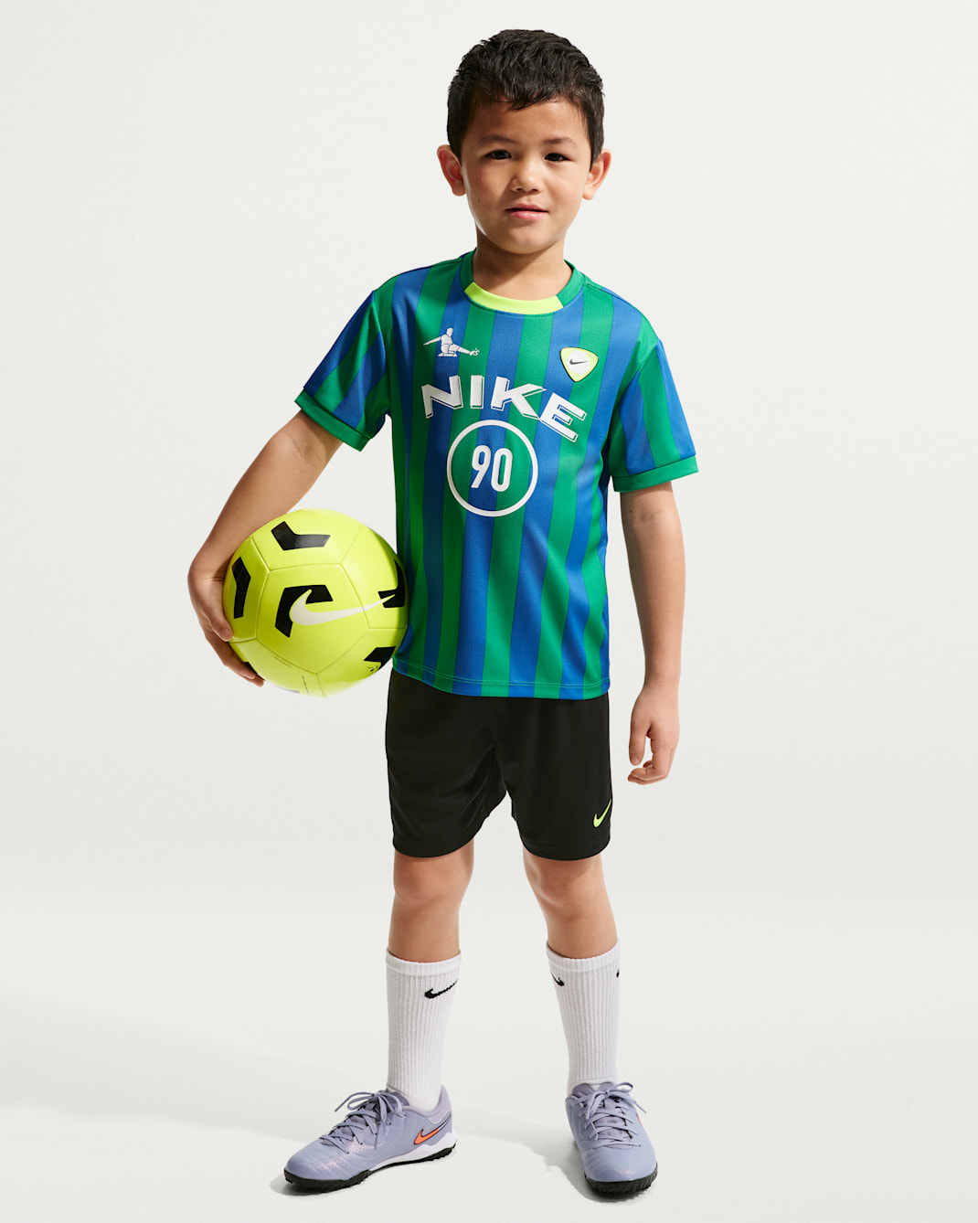 나이키 스포츠웨어 골 모드 리틀키즈 투피스 쇼츠 세트 - 블랙