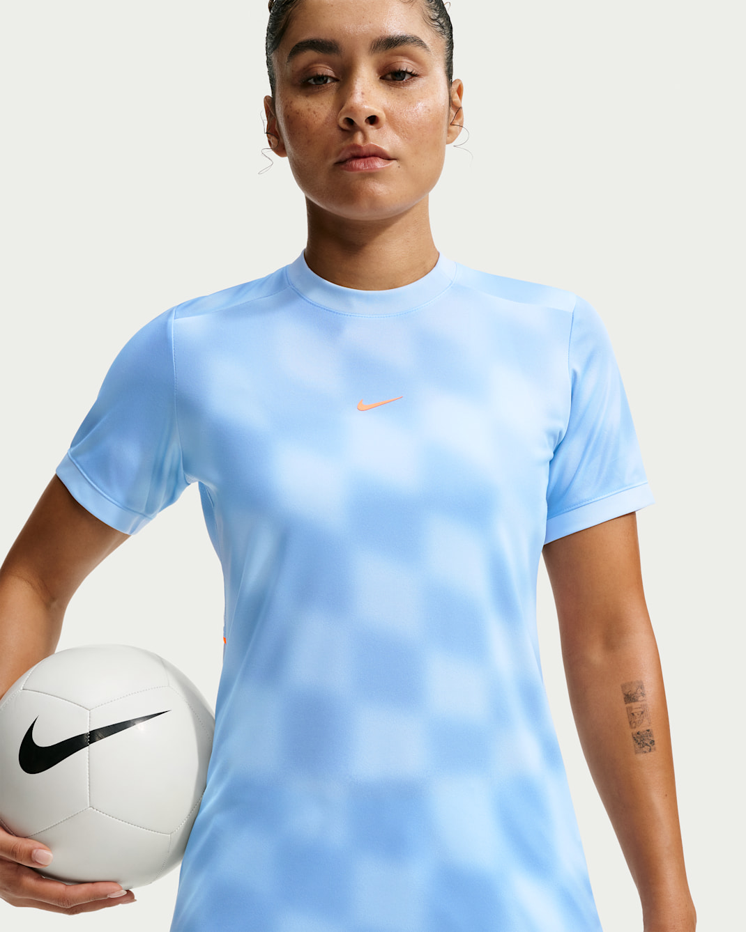 Nike United Academy Women's Dri-FIT Football Top - Celestine Blue/Leche Blue/Total Orange