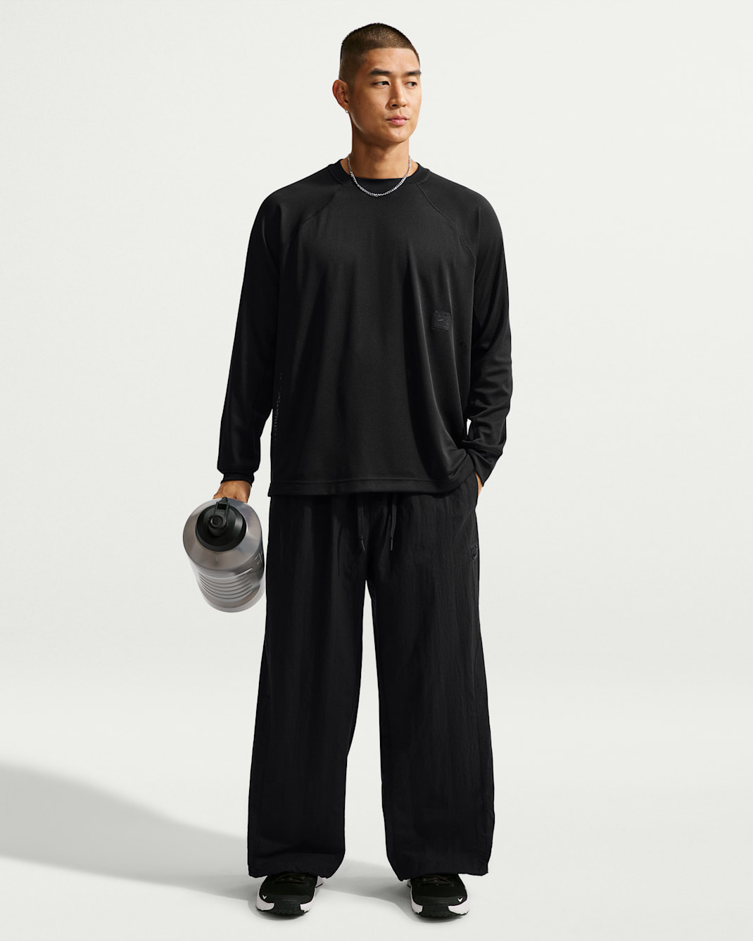 Nike Men's N.A.C. Dri-FIT Oversized Woven Trousers - Black/Black