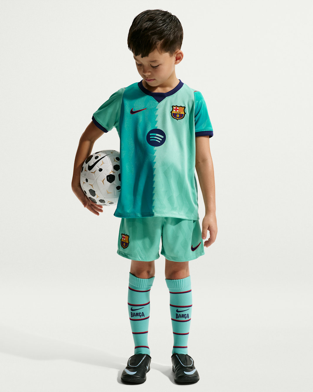 FC Barcelona 2026/27 Stadium Third Little Kids' Nike Soccer Replica 3-Piece Kit