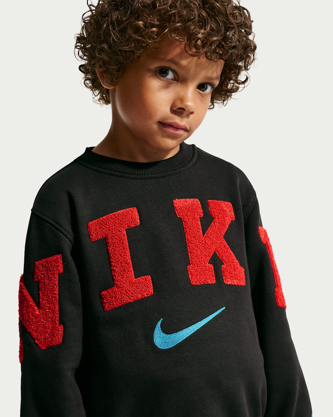 Nike Club Little Kids' Chenille Fleece Crew