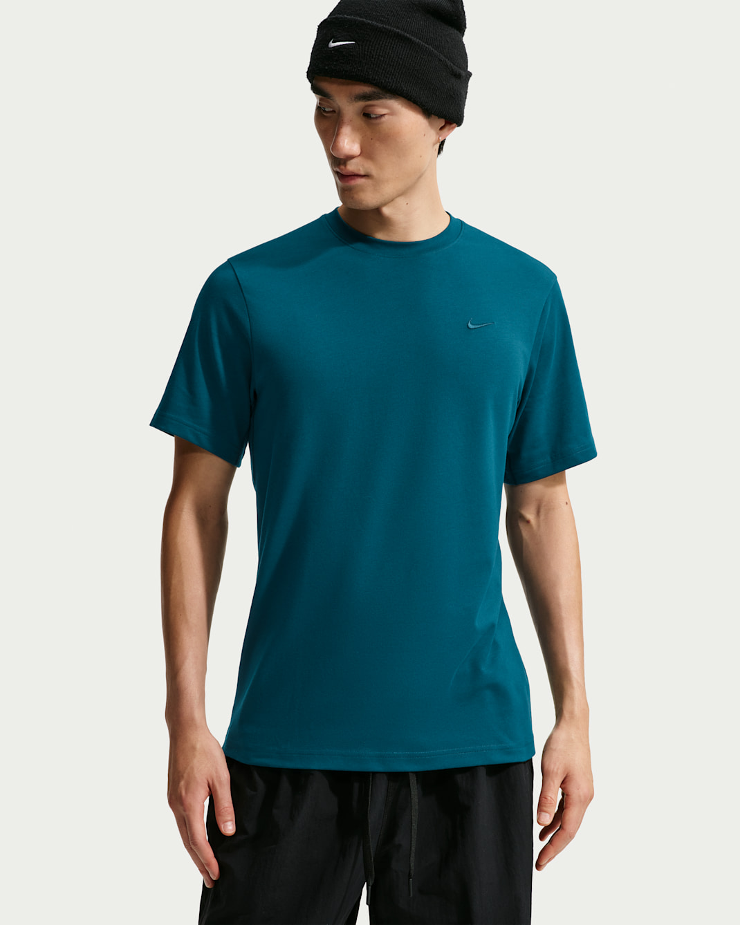 Nike Primary Men's Dri-FIT Short-Sleeve Versatile Top - Midnight Turquoise/Midnight Turquoise
