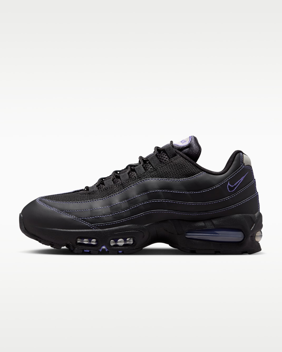 Nike Air Max 95 Big Bubble Men's Shoes - Black/Persian Violet/Wolf Grey/Black