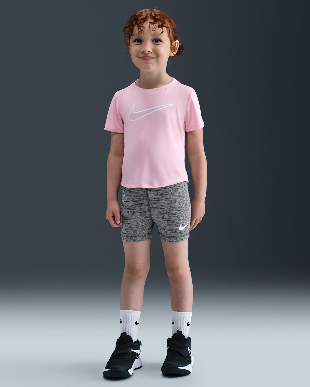 Nike Dri-FIT Pro Toddler Shorts - Carbon Heather