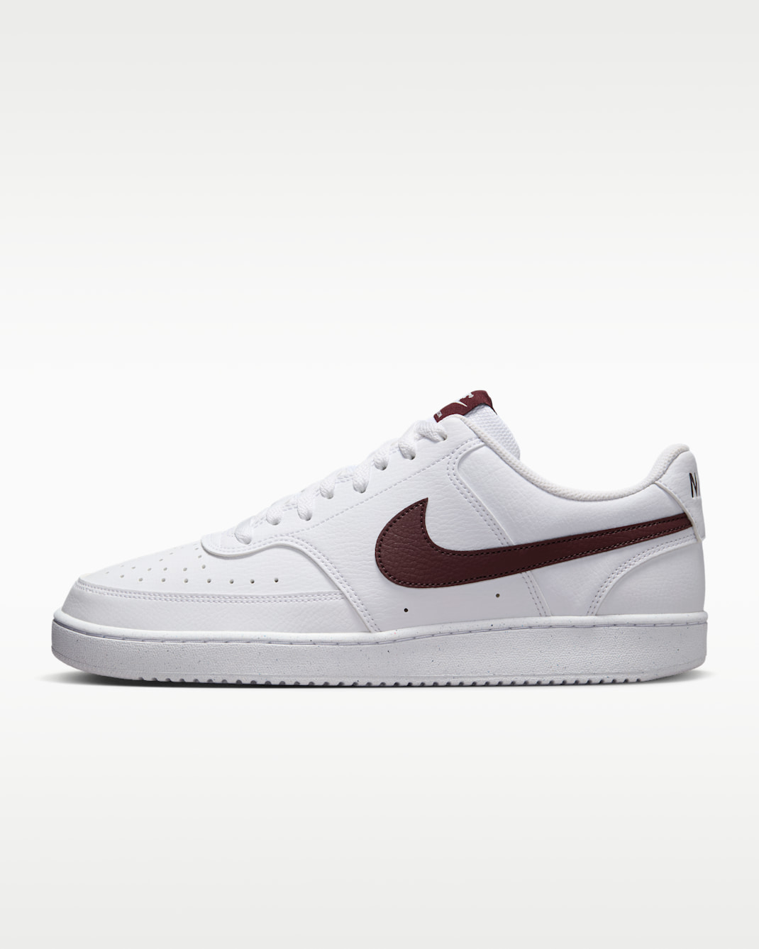 Nike Court Vision Low Next Nature Men's Shoes - White/Burgundy Crush