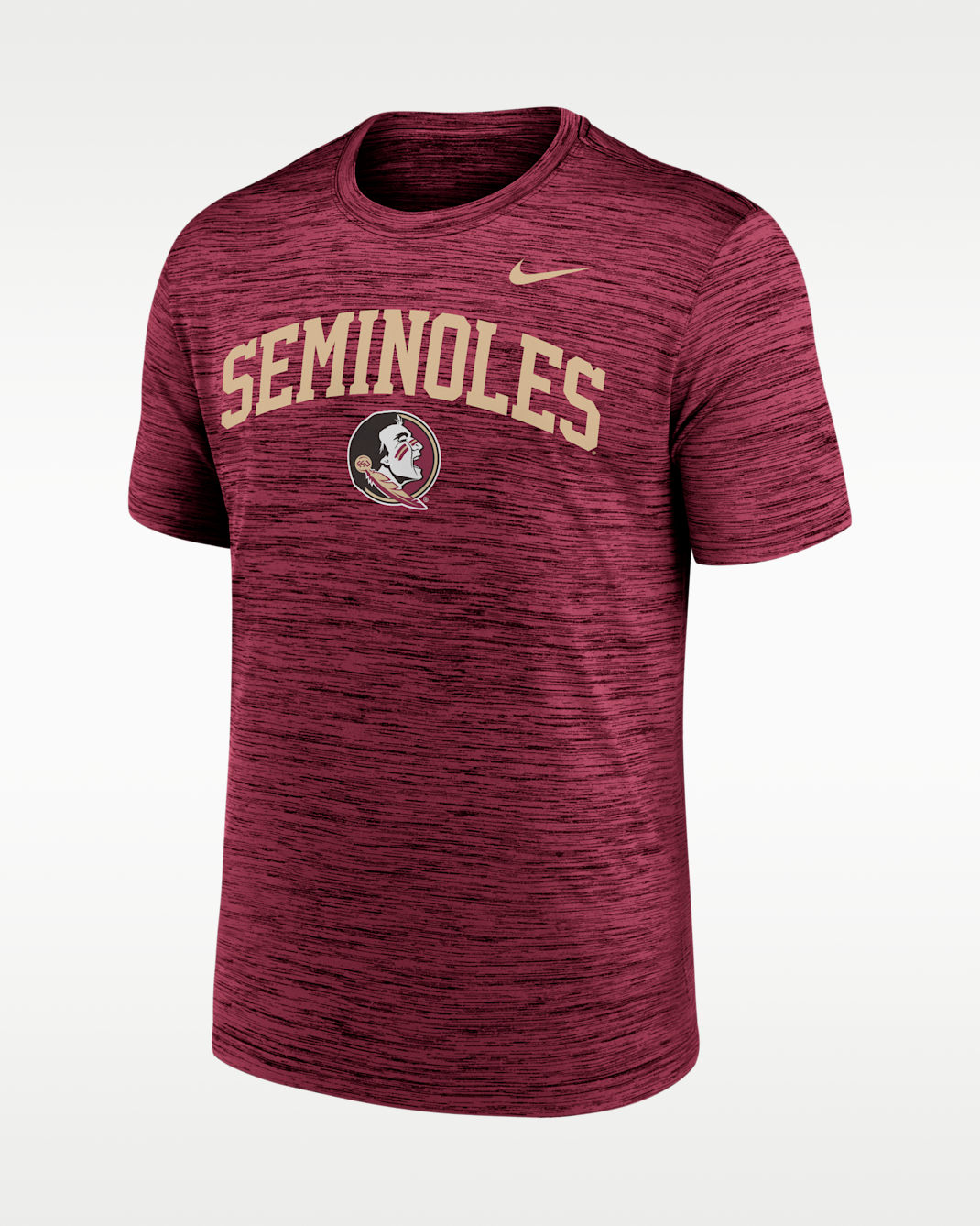 Florida State Primetime Arch Logo Velocity Men's Nike Dri-FIT College T-Shirt - Garnet