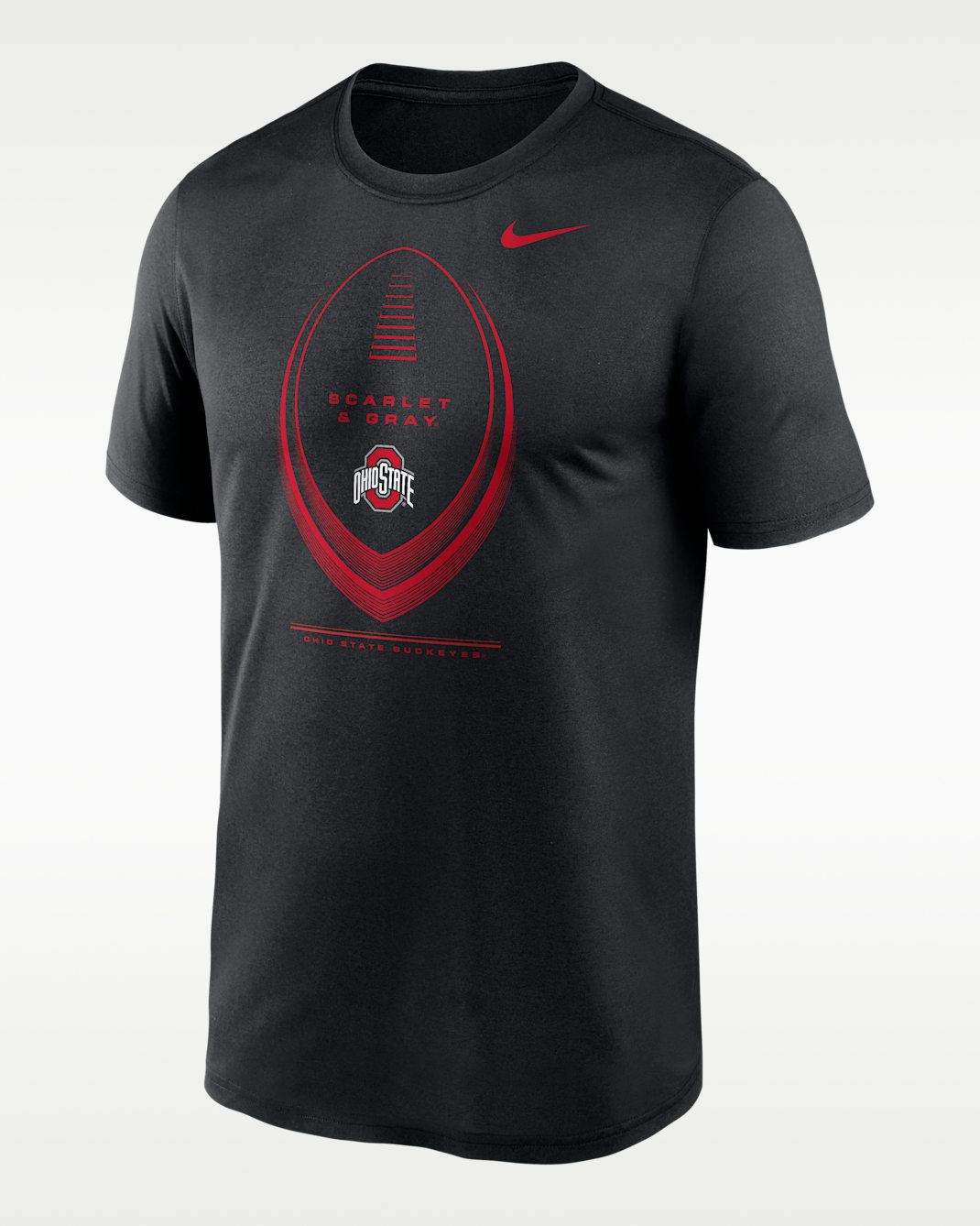 Ohio State Primetime Football Icon Legend Men's Nike Dri-FIT College T-Shirt - Black