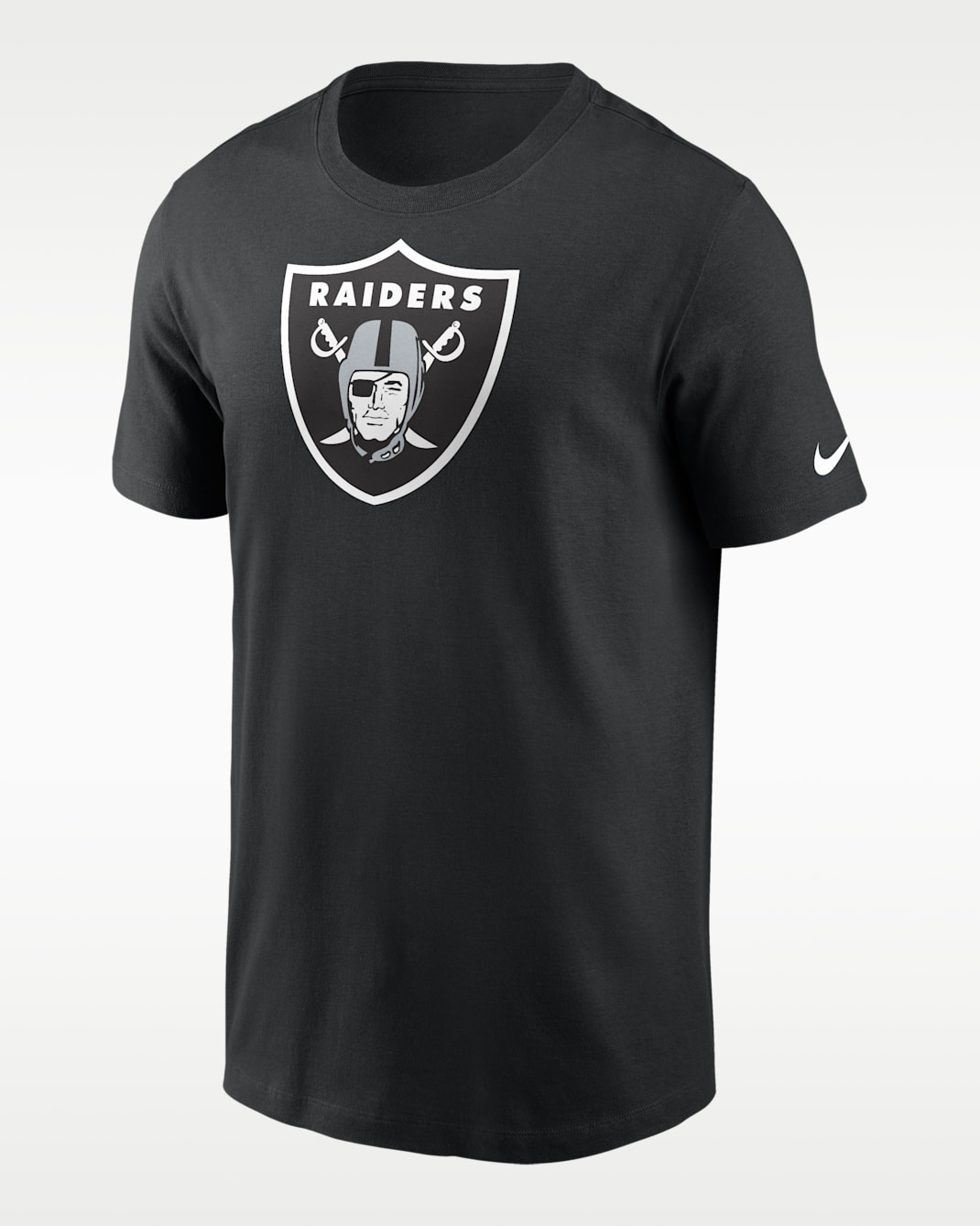 Playera para hombre Nike Logo Essential (NFL Las Vegas Raiders) - Negro