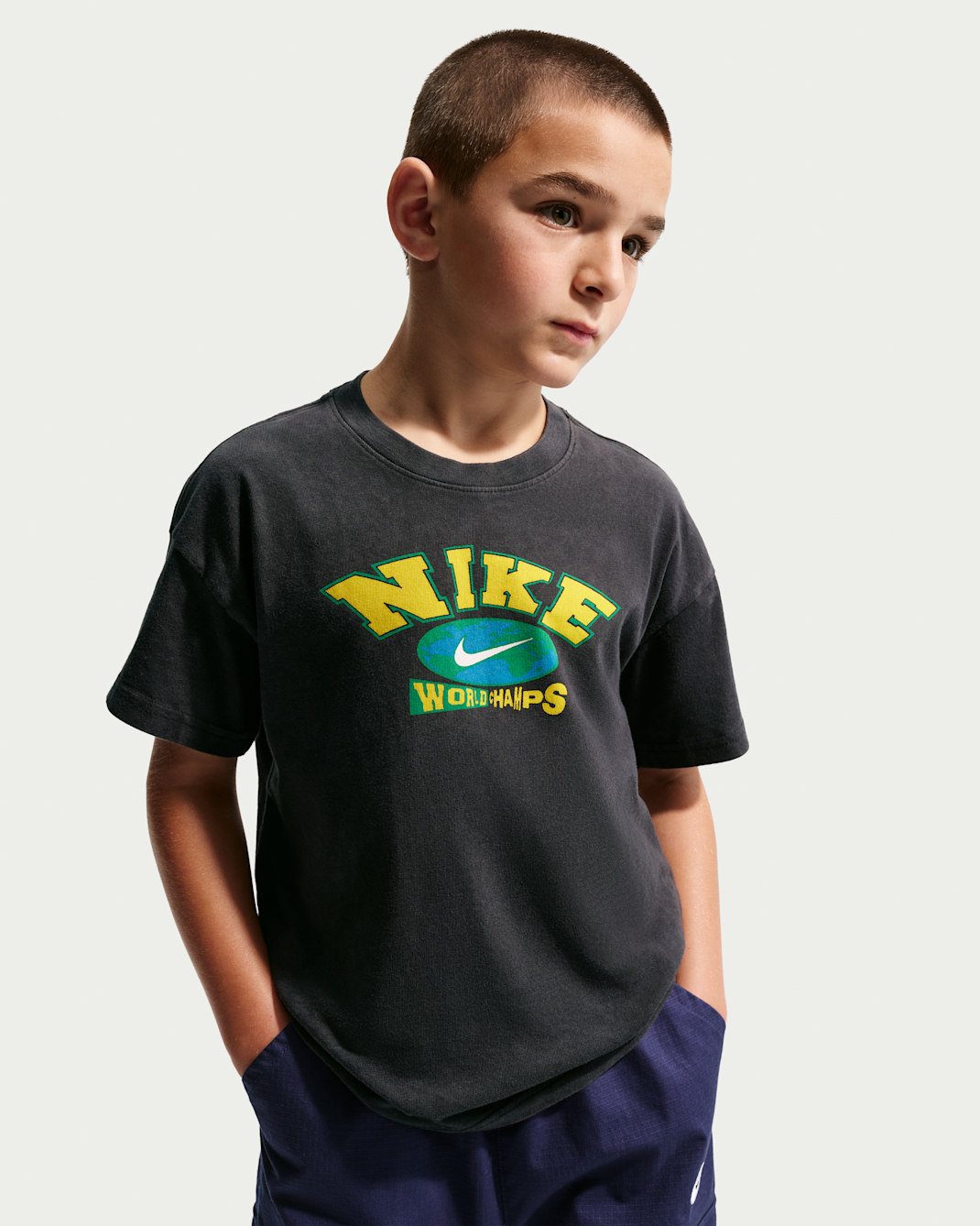 Nike Sportswear Big Kids' T-Shirt - Black