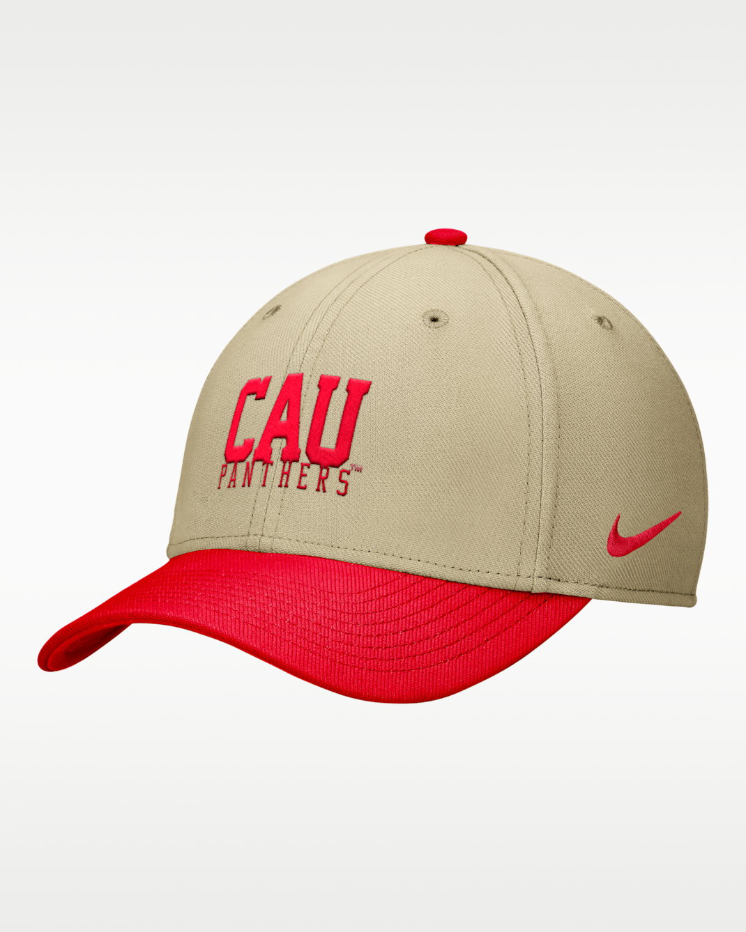 Gorra Dri-FIT SwooshFlex Nike College (Clark Atlanta University) - Beige paracaídas