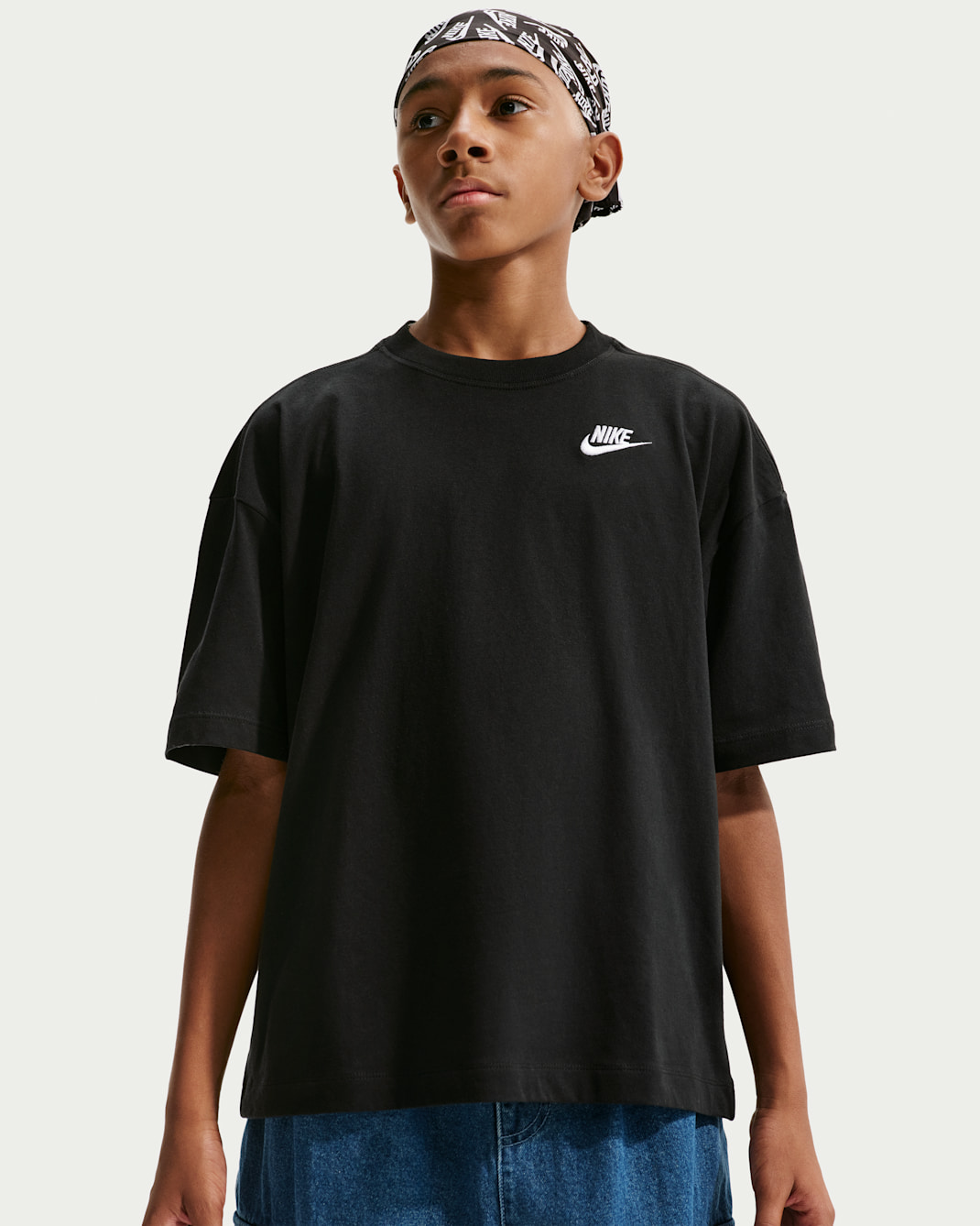 Nike Sportswear Older Kids' Oversized T-Shirt - Black
