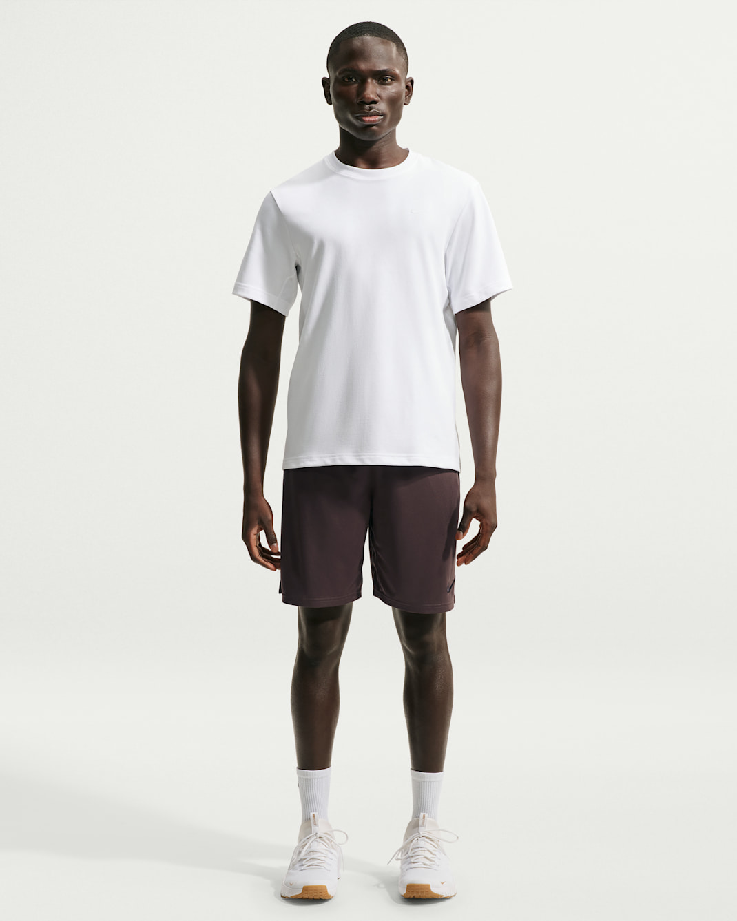Nike Dri-FIT Men's 8" Knit Training Shorts - Baroque Brown/Black