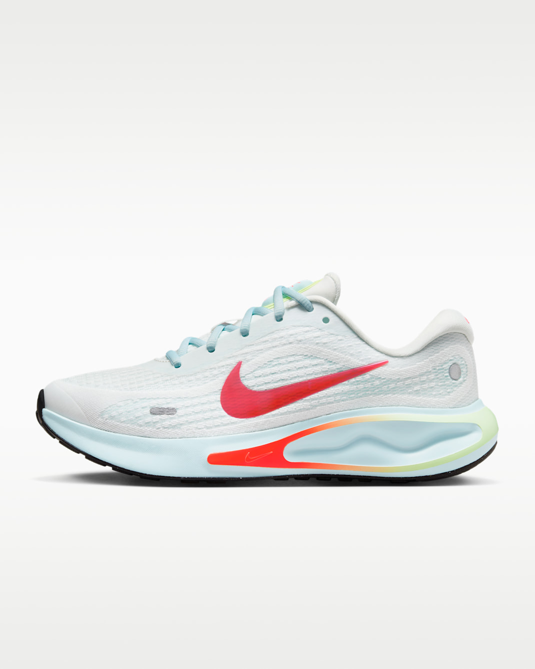 รองเท้าวิ่งโร้ดรันนิ่งผู้หญิง Nike Journey Run - Summit White/Glacier Blue/Barely Volt/Bright Crimson