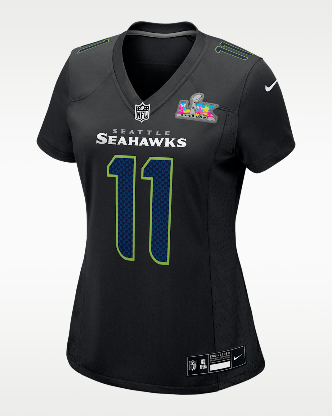 Jaxon Smith-Njigba Seattle Seahawks Super Bowl LX Women's Nike NFL Game Fashion Jersey - Black
